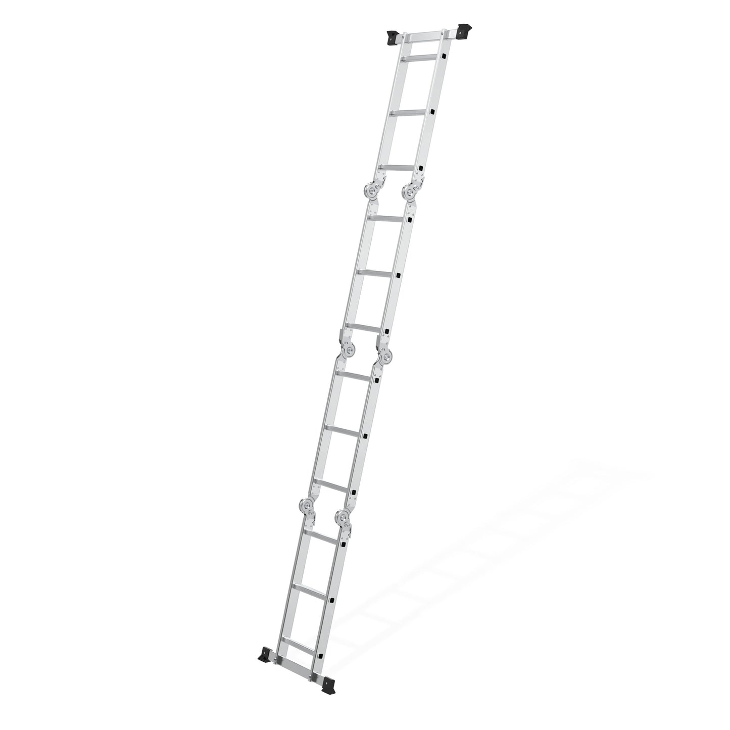 Aluminum Multi-Purpose Ladder, 4x3 Hinged, 150 kg Capacity