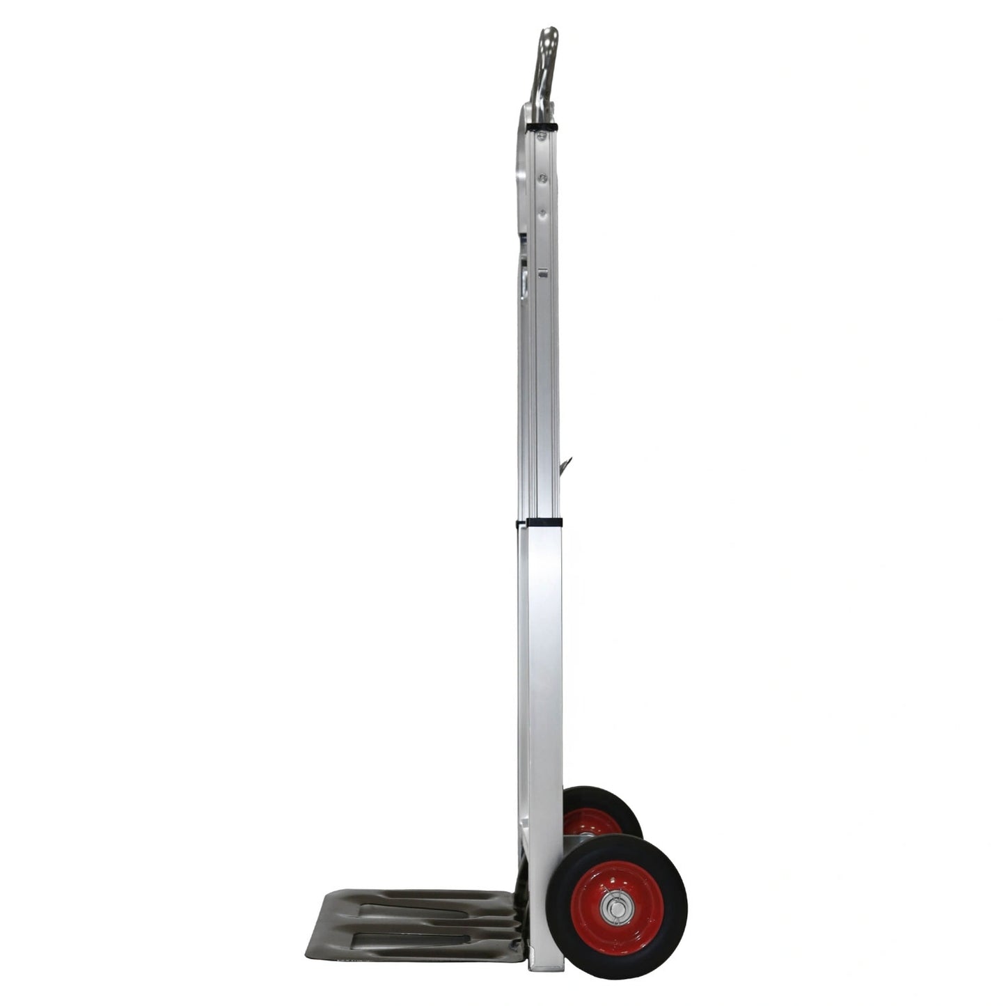 Aluminum folding hand truck, transport warehouse trolley, 90 kg capacity