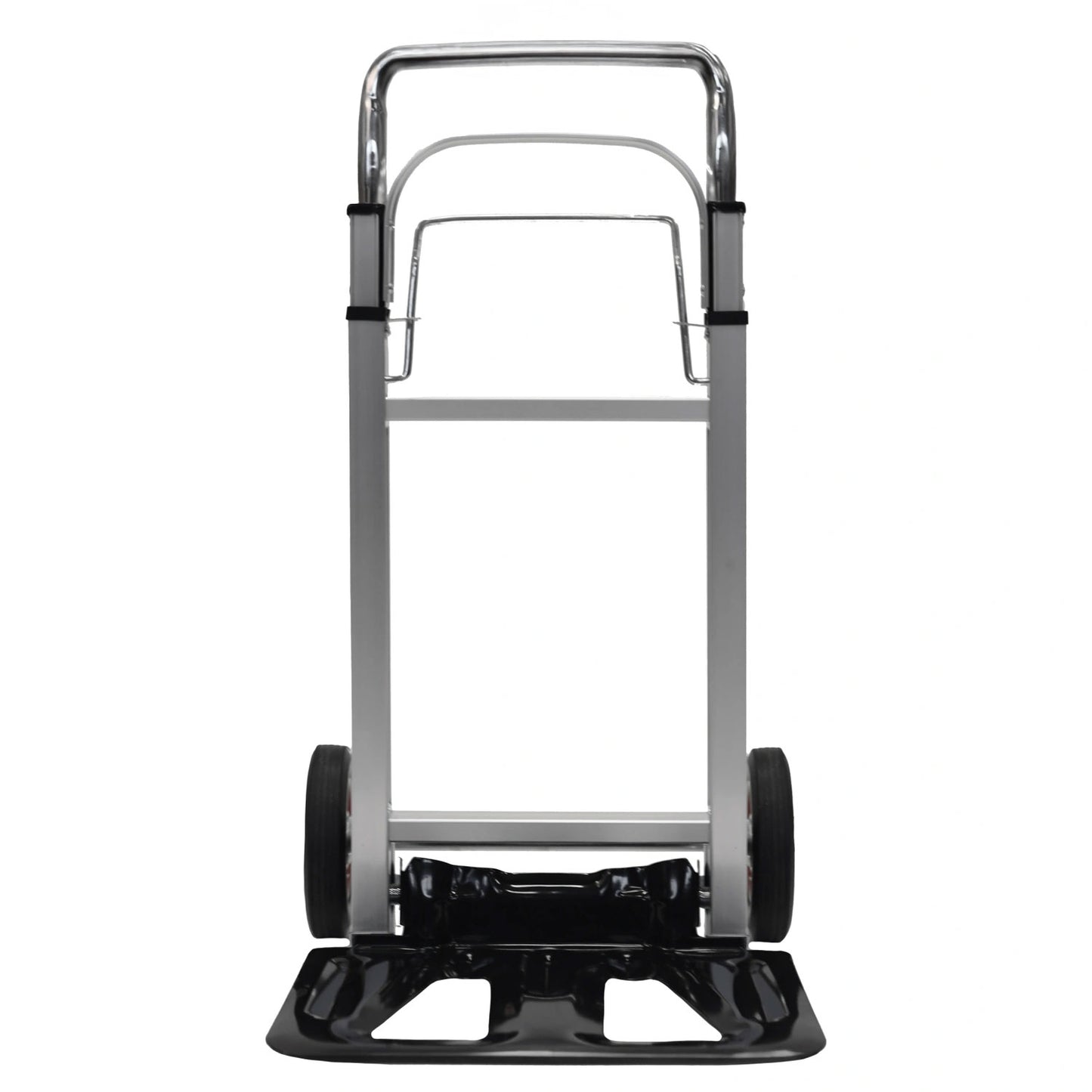 Aluminum folding hand truck, transport warehouse trolley, 90 kg capacity