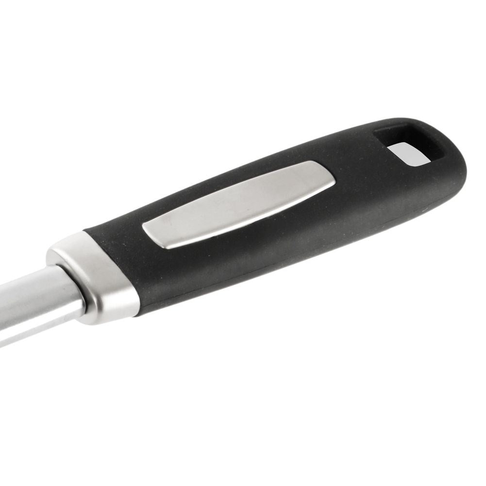 Aluminum meat mallet with rubber handle for a secure grip