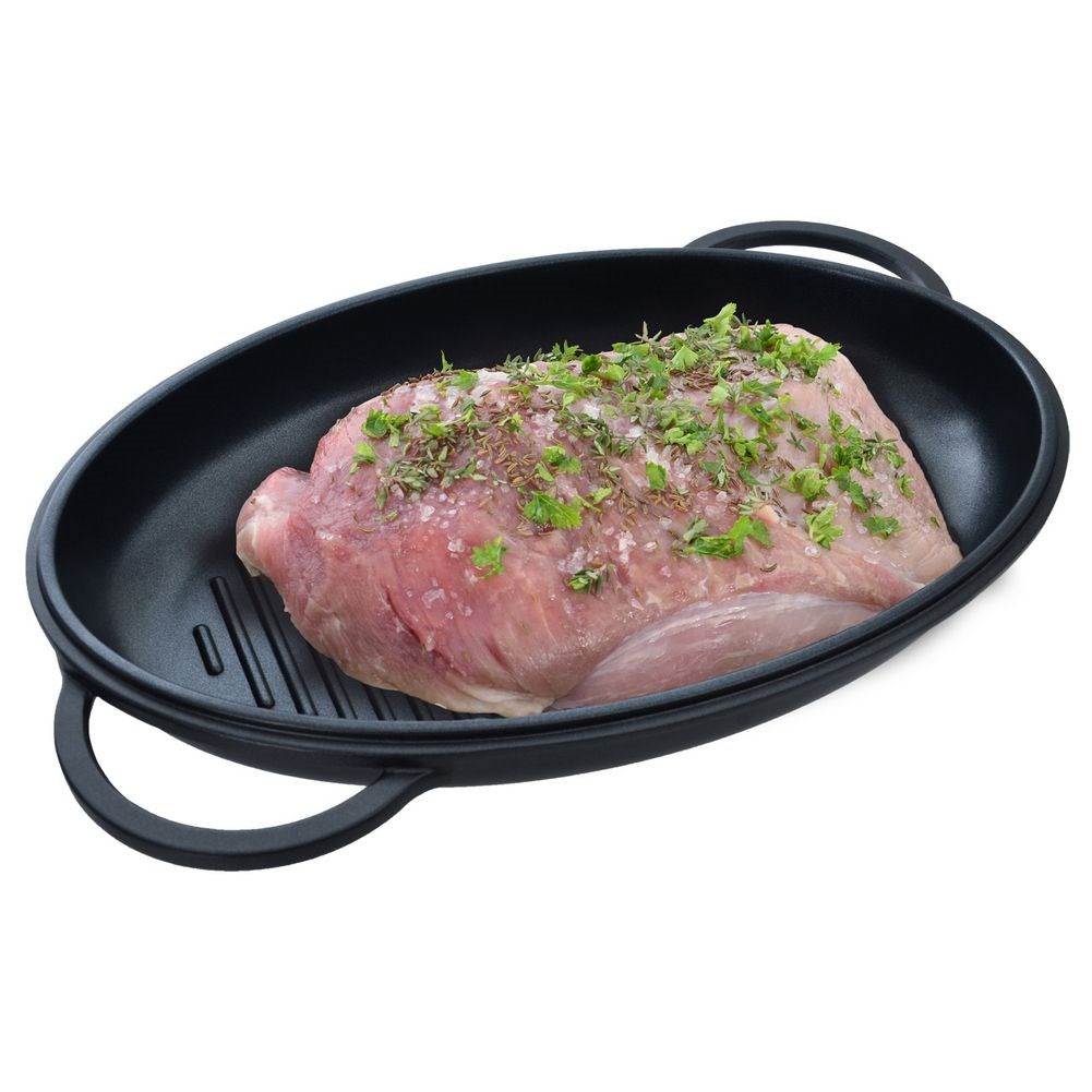 Aluminum roaster with lid 2in1 8 l, 43x30 cm