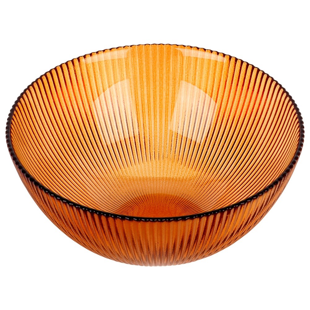 Amber glass bowl 15 cm, 500 ml