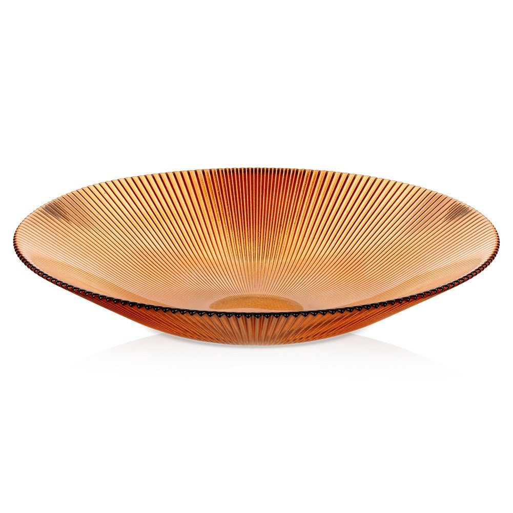 Amber glass bowl 30 cm, 1.5 l