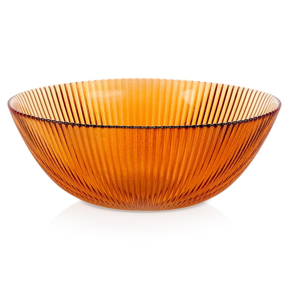 Amber glass salad bowl 21 cm, 1.4 l