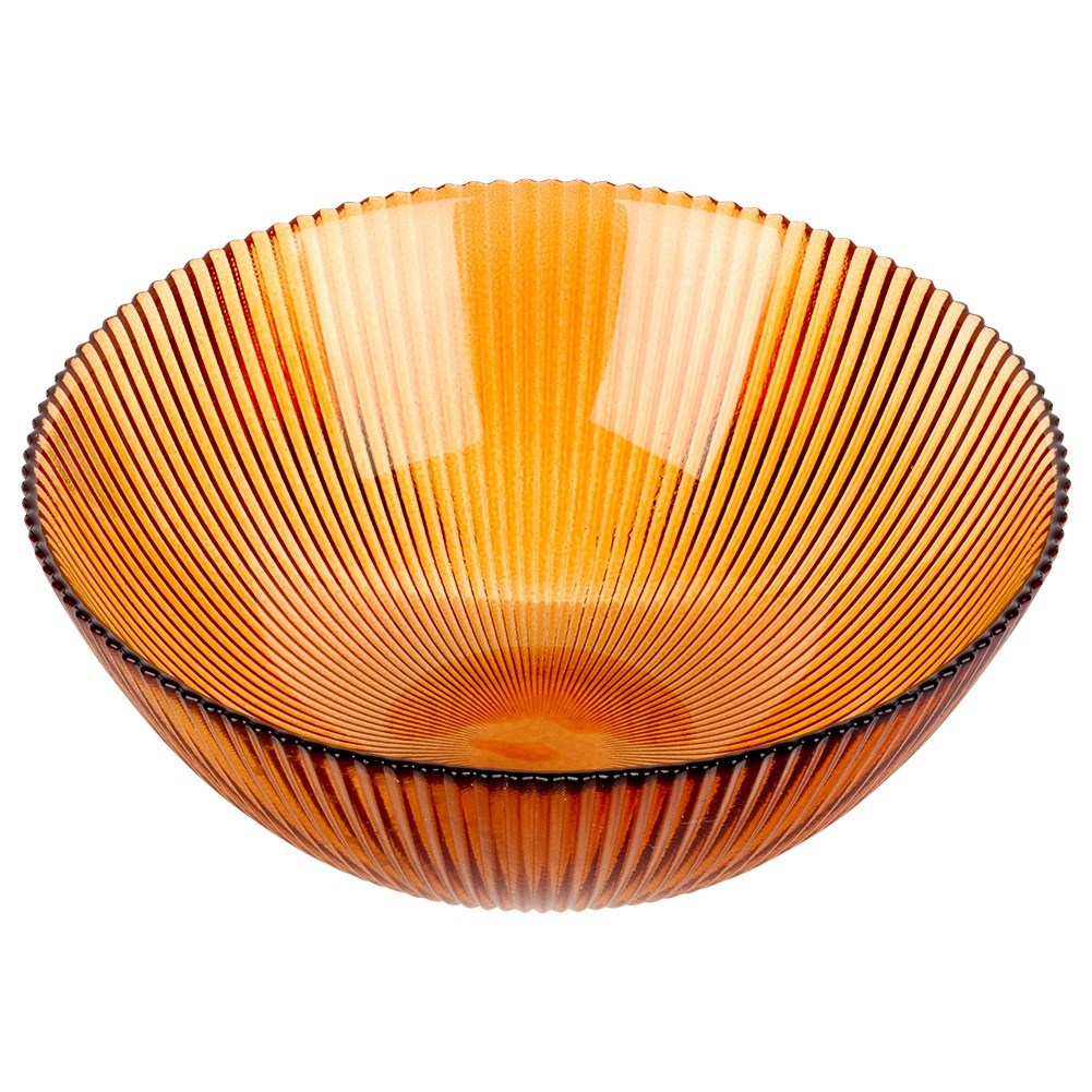 Amber glass salad bowl 21 cm, 1.4 l