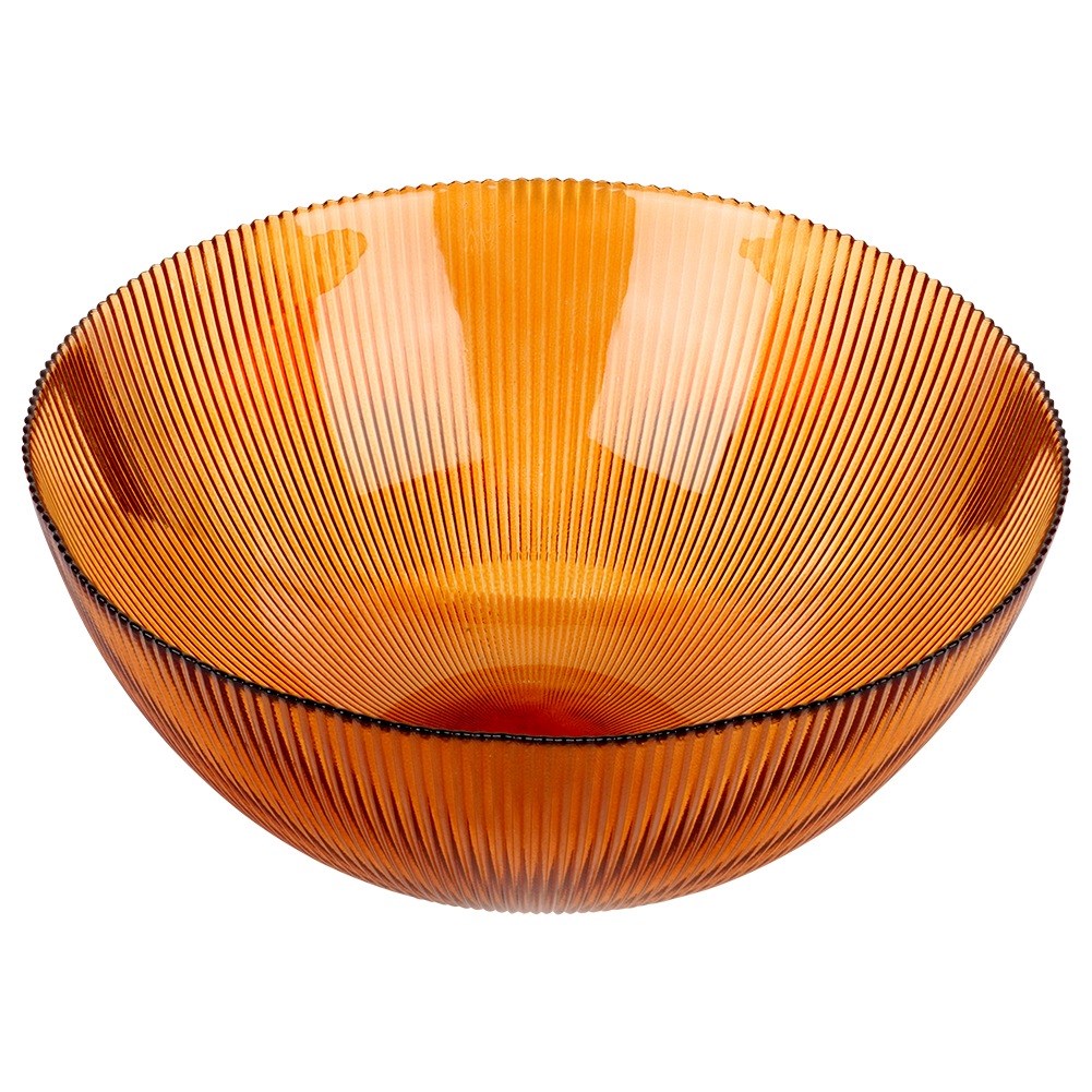 Amber glass salad bowl 28 cm, 4 l