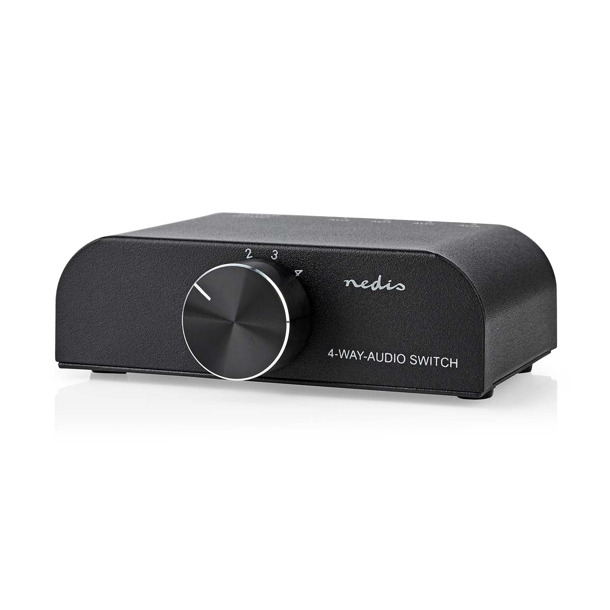 Analog Audio switch | 4-Port port(s) | Connection input: 1x 3.5 mm Audio Input / 3x (2x RCA Female) | Connection output: 1x (2x RCA Female) | Instruction book | Metal | Anthracite