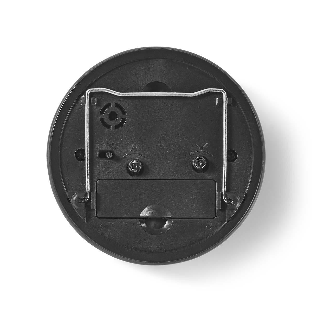 Analog Desk Alarm Clock | Snooze function | Gray