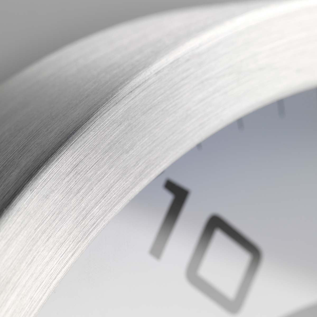 Analogue Dementia Clock with Day/Night Images, Aluminium