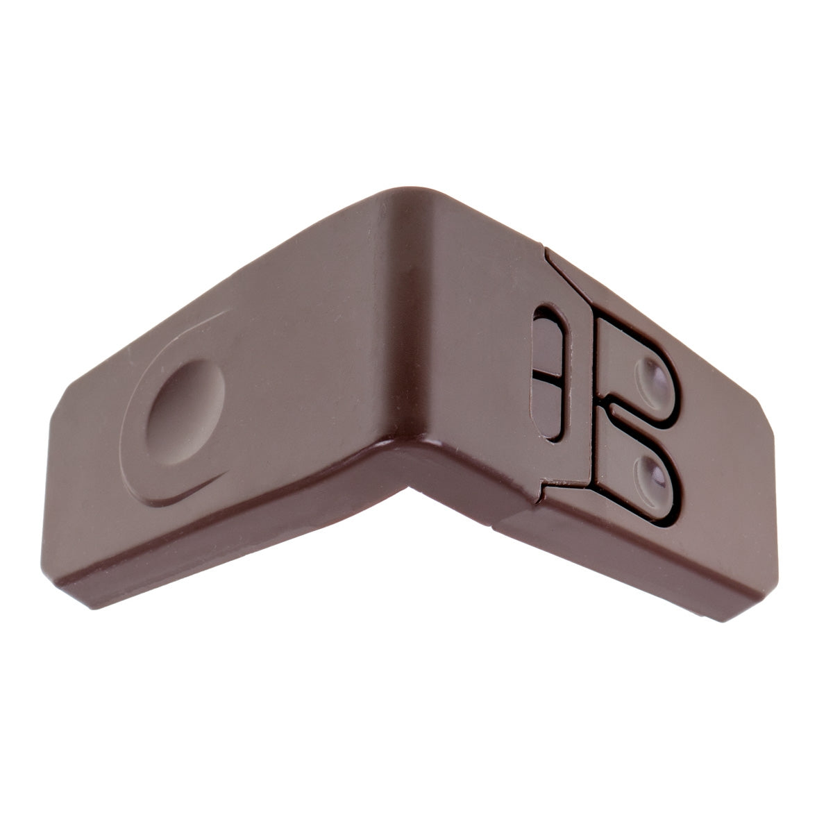 Angled drawer safety device version 2 brown