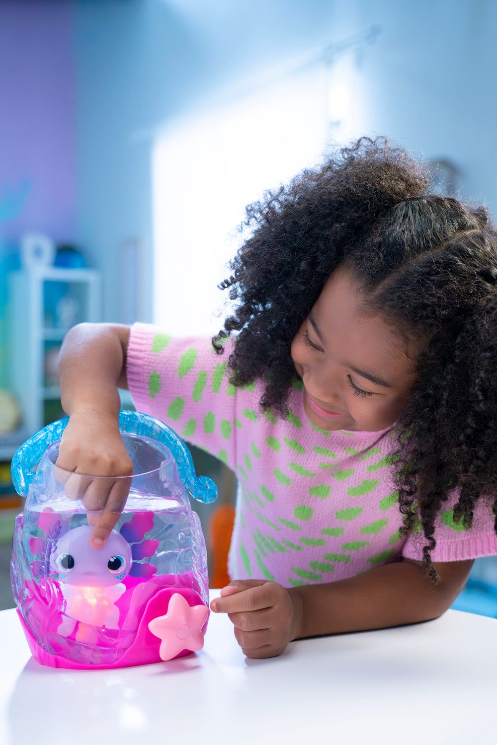 Animagic Let'S Glo Axolotl Bubble Reef Playset