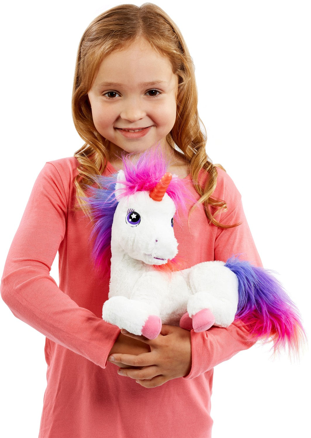 Animagic Rainbow My Glowing Unicorn Plush