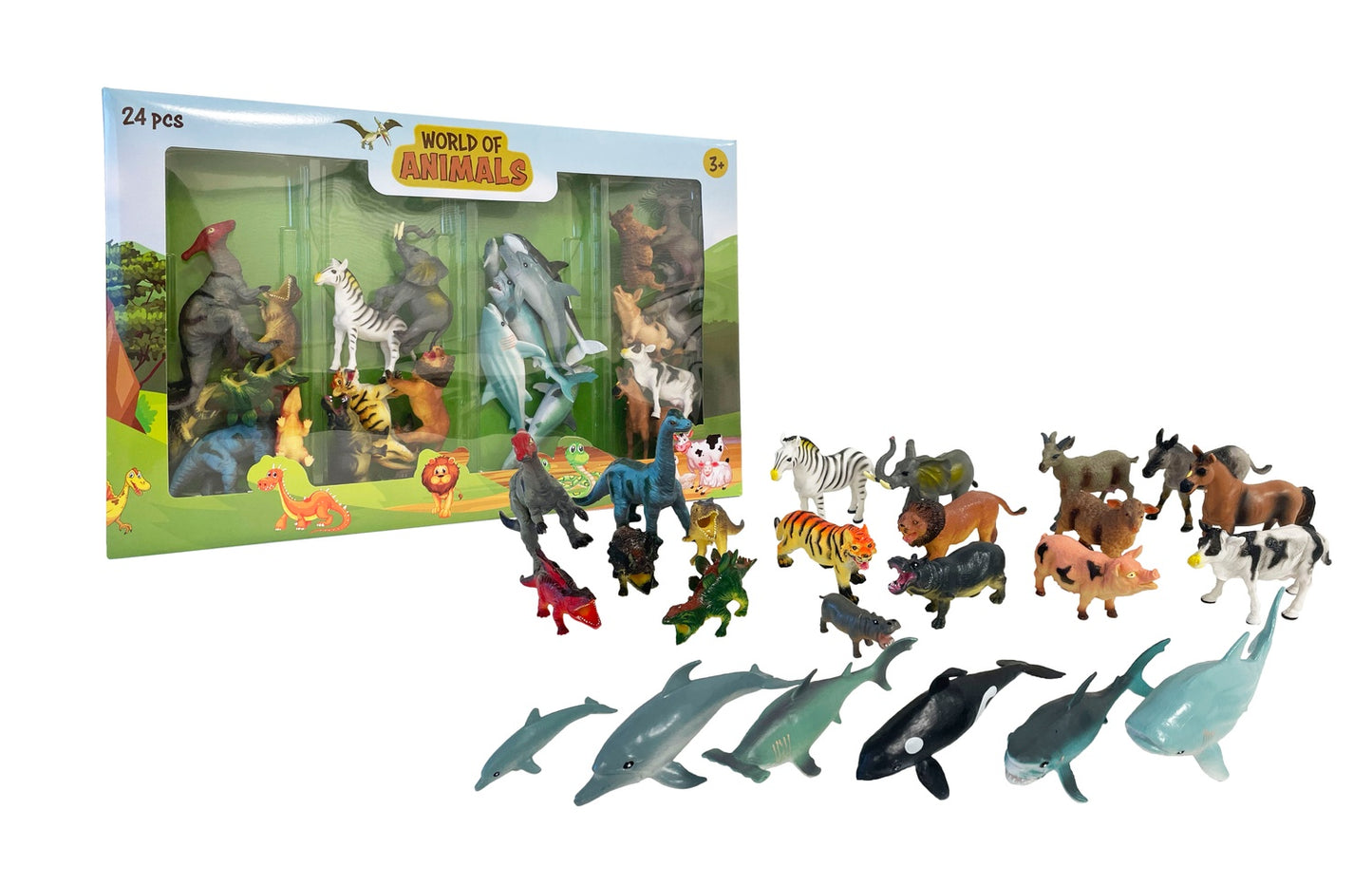 Animal Playset 24 Pcs