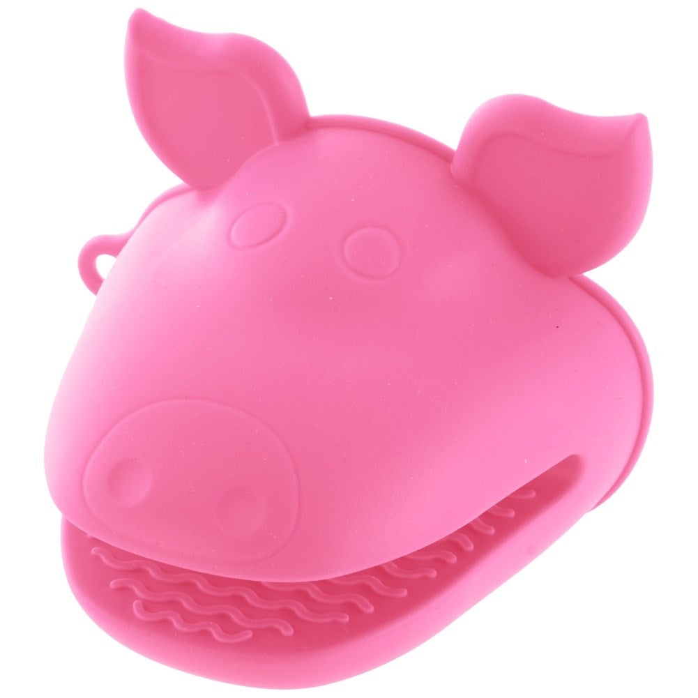 Animal shaped pot mitt: Protects hands, dishwasher safe