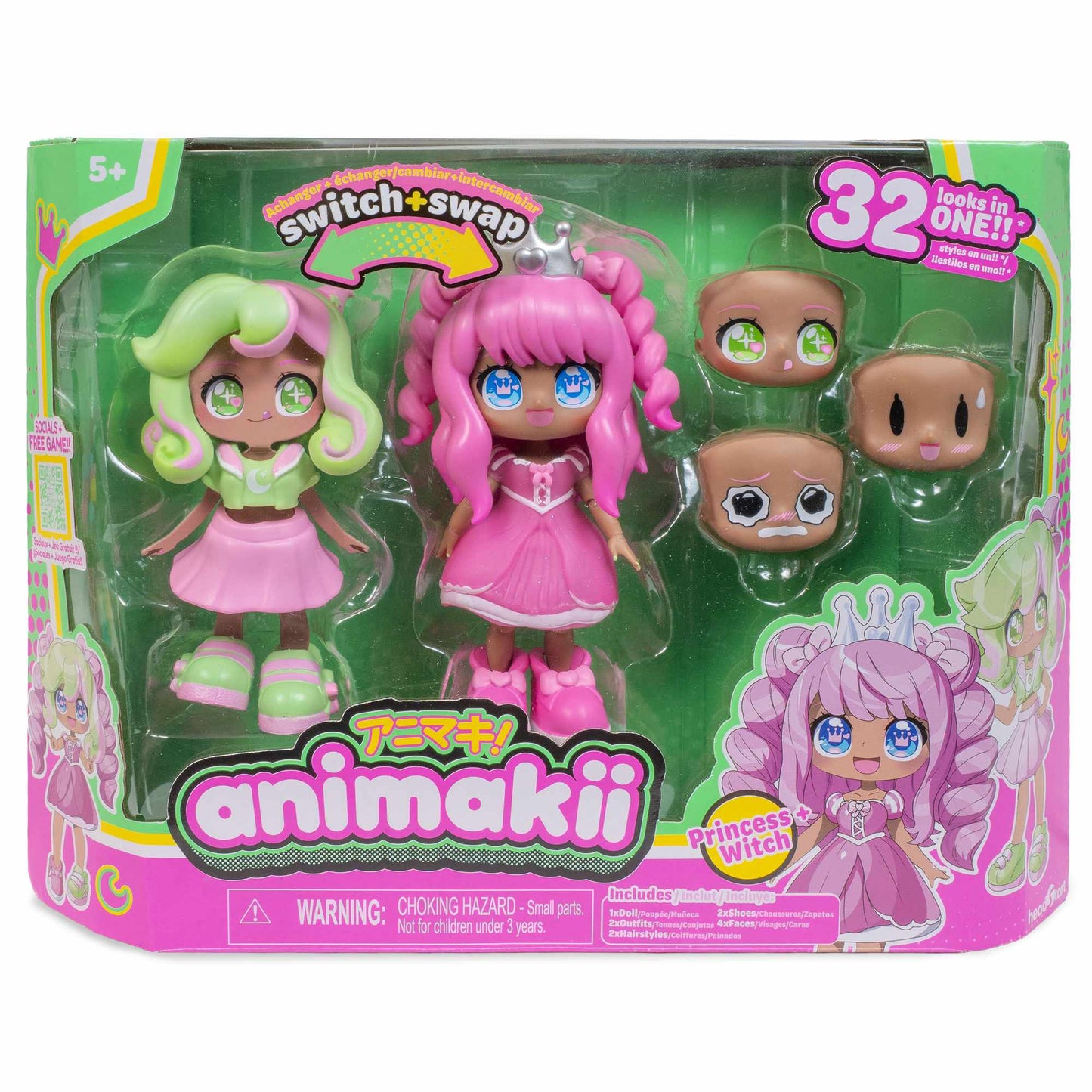 Anime Doll Set – Princess/Witch, 14 cm, 32 Styles