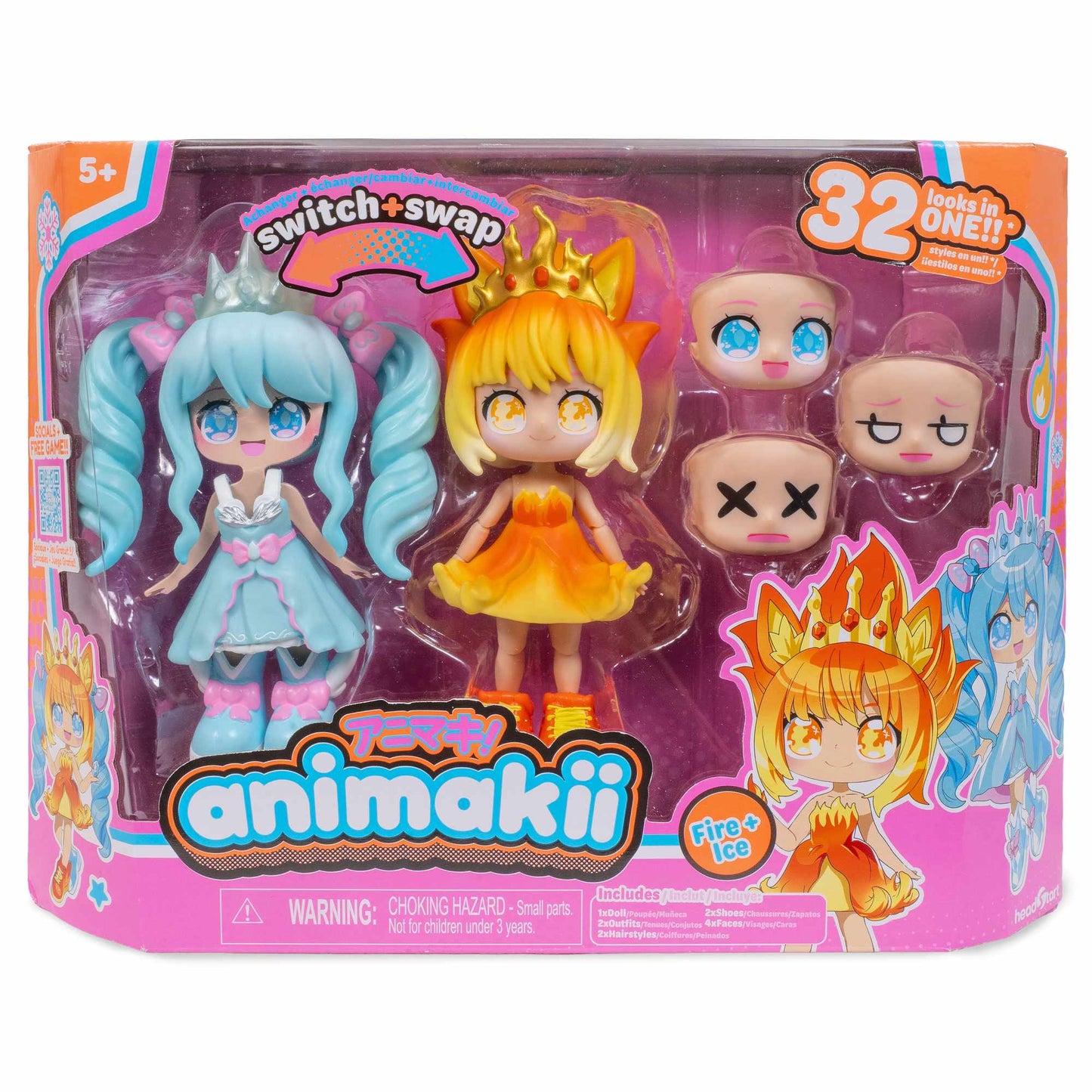 Anime-Inspired Doll Set with 32 Style Combinations