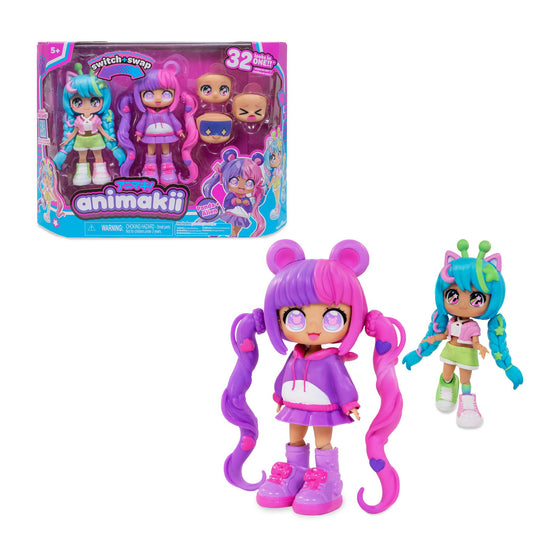 Anime-Inspired Doll Set with Interchangeable Styles