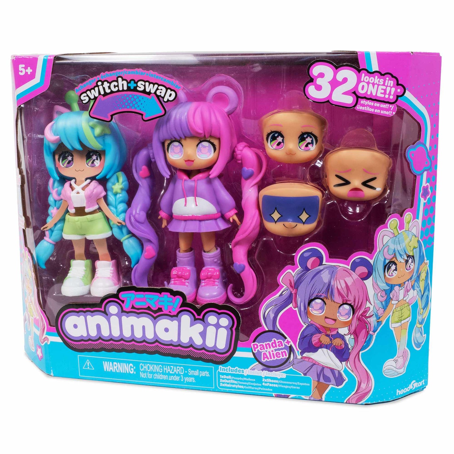 Anime-Inspired Doll Set with Interchangeable Styles