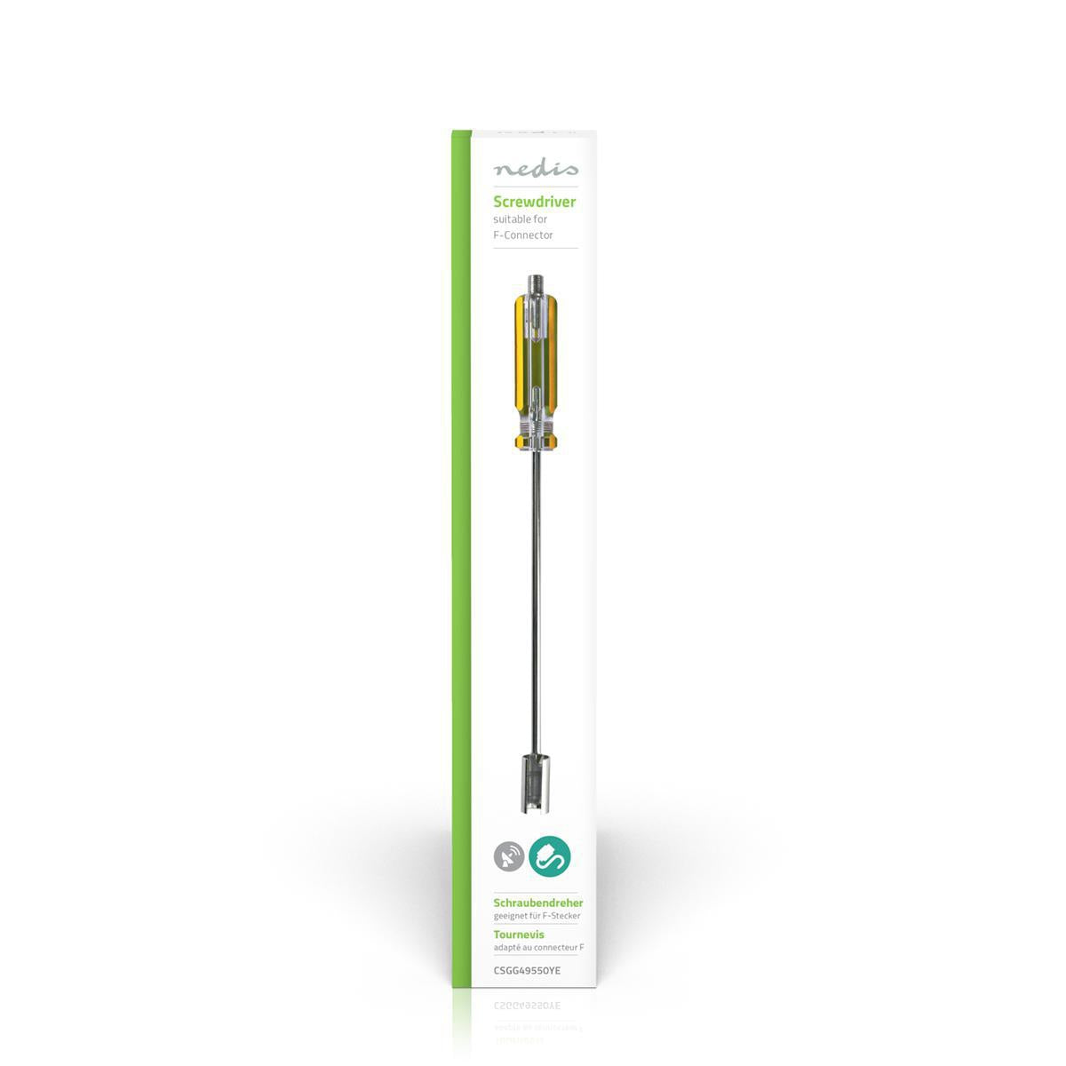 Antenna Cable Installation Tool | Screw Driver | Yellow / Transparent | ABS