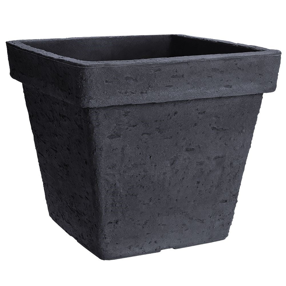 Anthracite colored weatherproof pot, perfect for the garden.