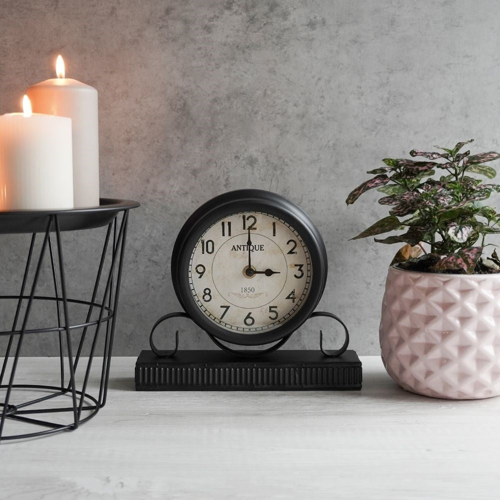 Antique adjustable clock for table and dresser - unique decoration