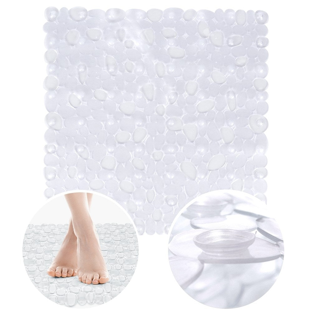 Anti-slip mat with suction cups for shower and bath safety