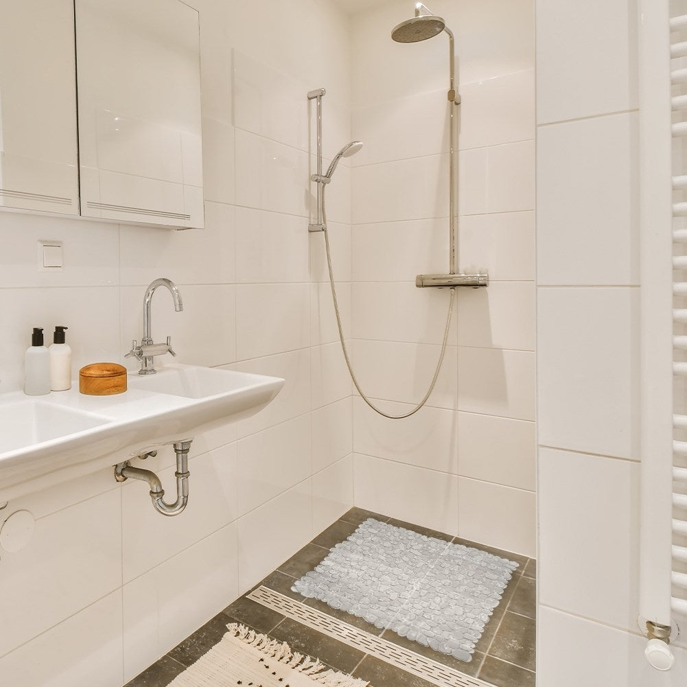 Anti-slip mat with suction cups for shower and bath safety