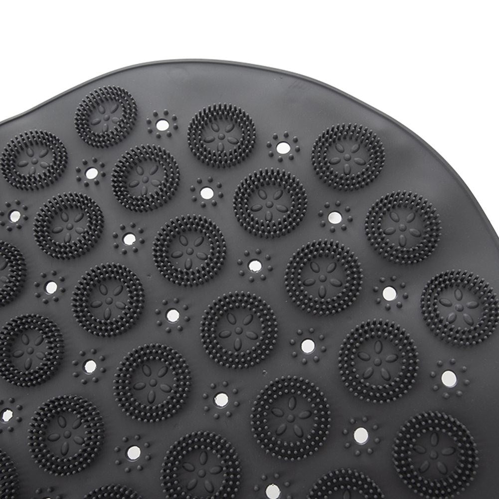Anti-slip shower mat with massaging nubs