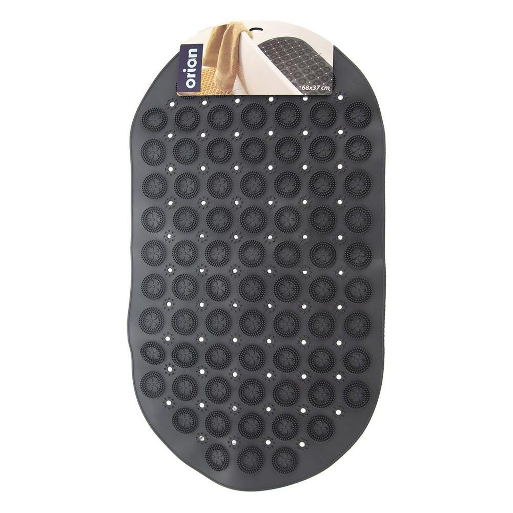 Anti-slip shower mat with massaging nubs