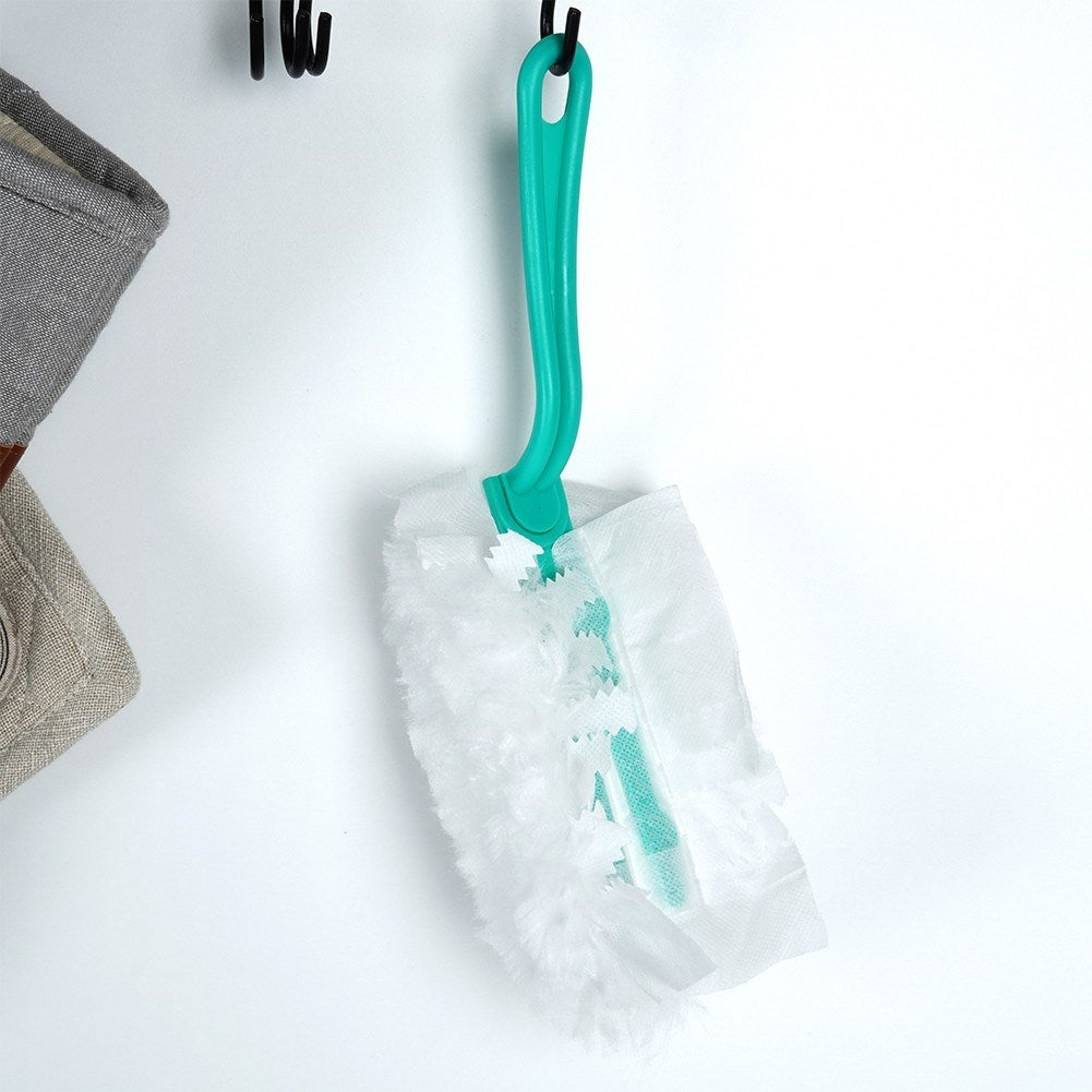 Antistatic brush with three inserts for dust removal