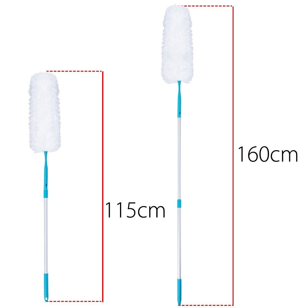 Antistatic telescopic handle dust brush for hard to reach places