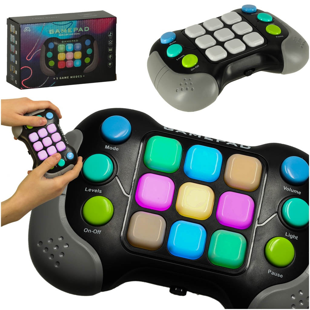 Anti-stress game sensory console black