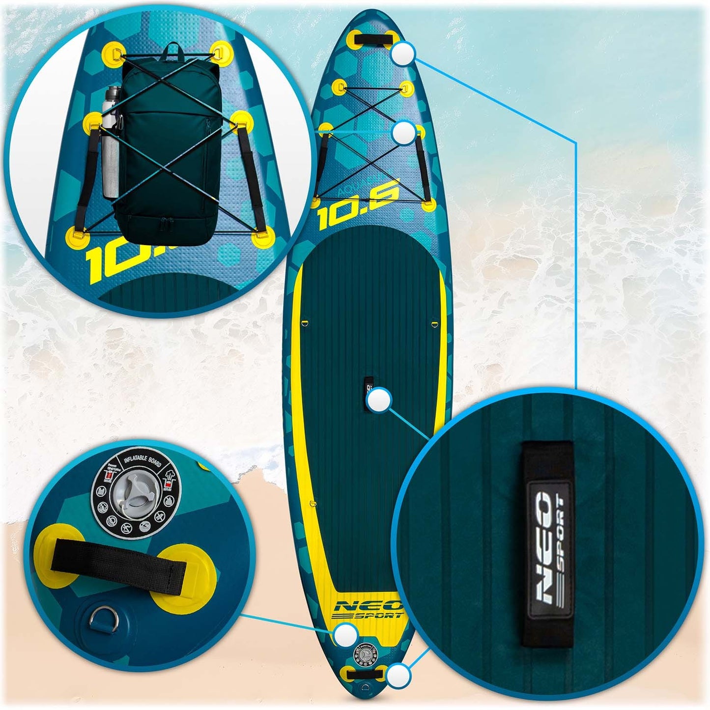 Aquasurf SUP board 320 x 84 x 15 cm Neo-Sport 170203