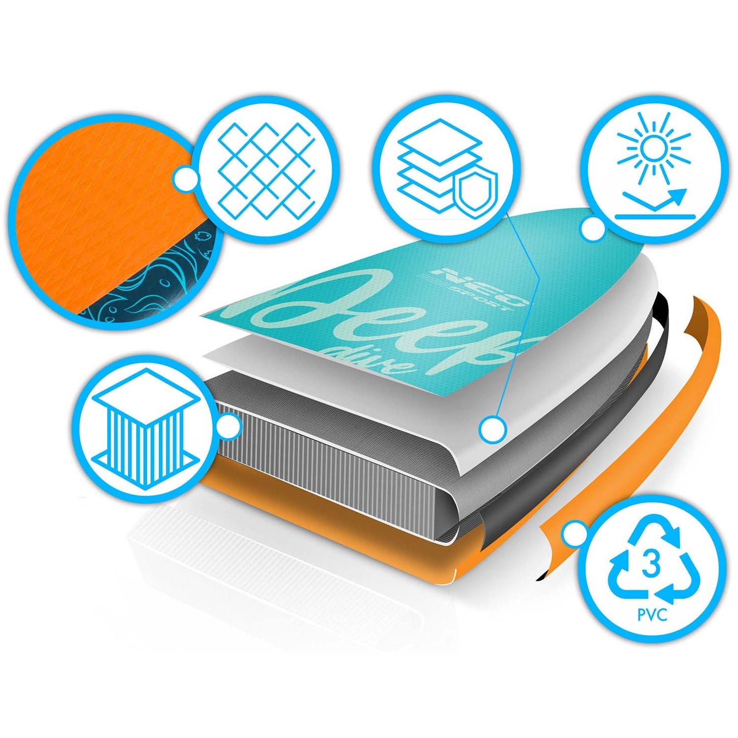 Aquasurf SUP board 320 x 84 x 15 cm Neo-Sport 170204