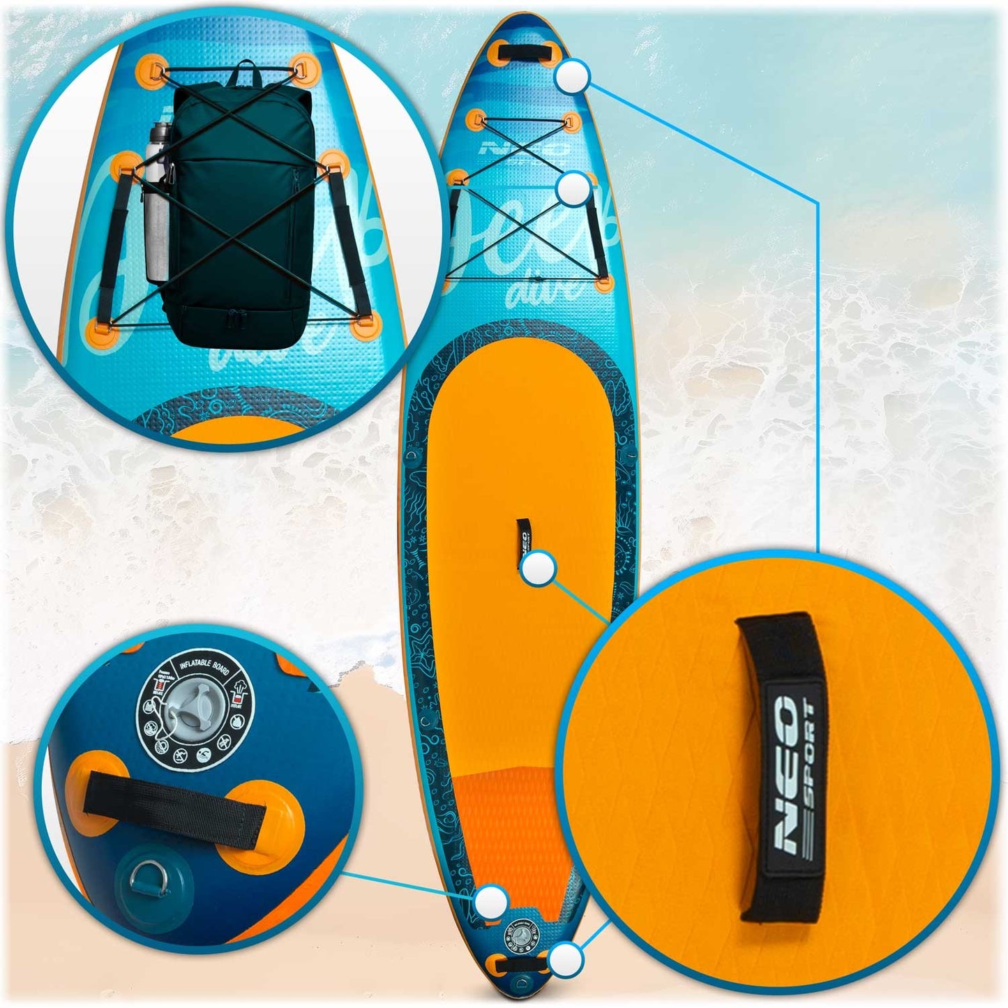 Aquasurf SUP board 320 x 84 x 15 cm Neo-Sport 170204