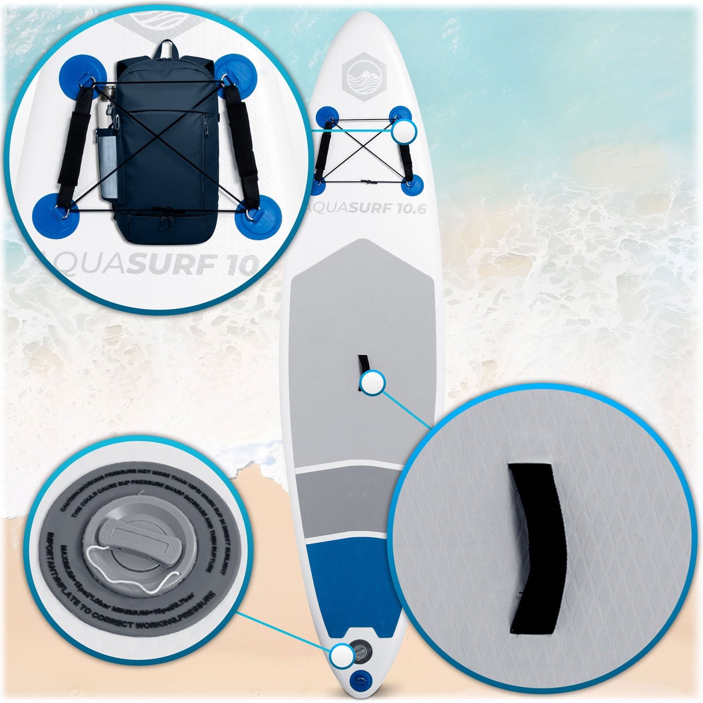 Aquasurf Sup Board 320 x 81 x 15 cm Neo-Sport 170000