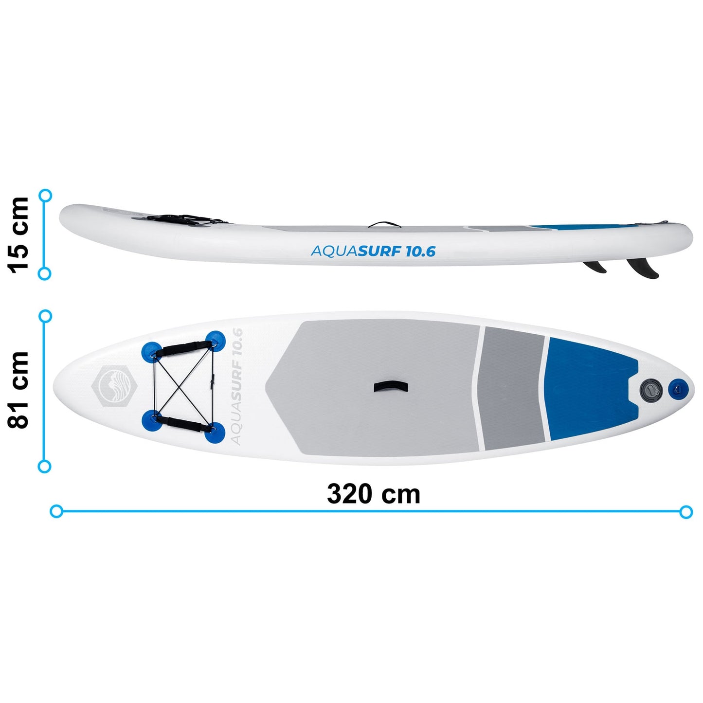 Aquasurf Sup Board 320 x 81 x 15 cm Neo-Sport 170000