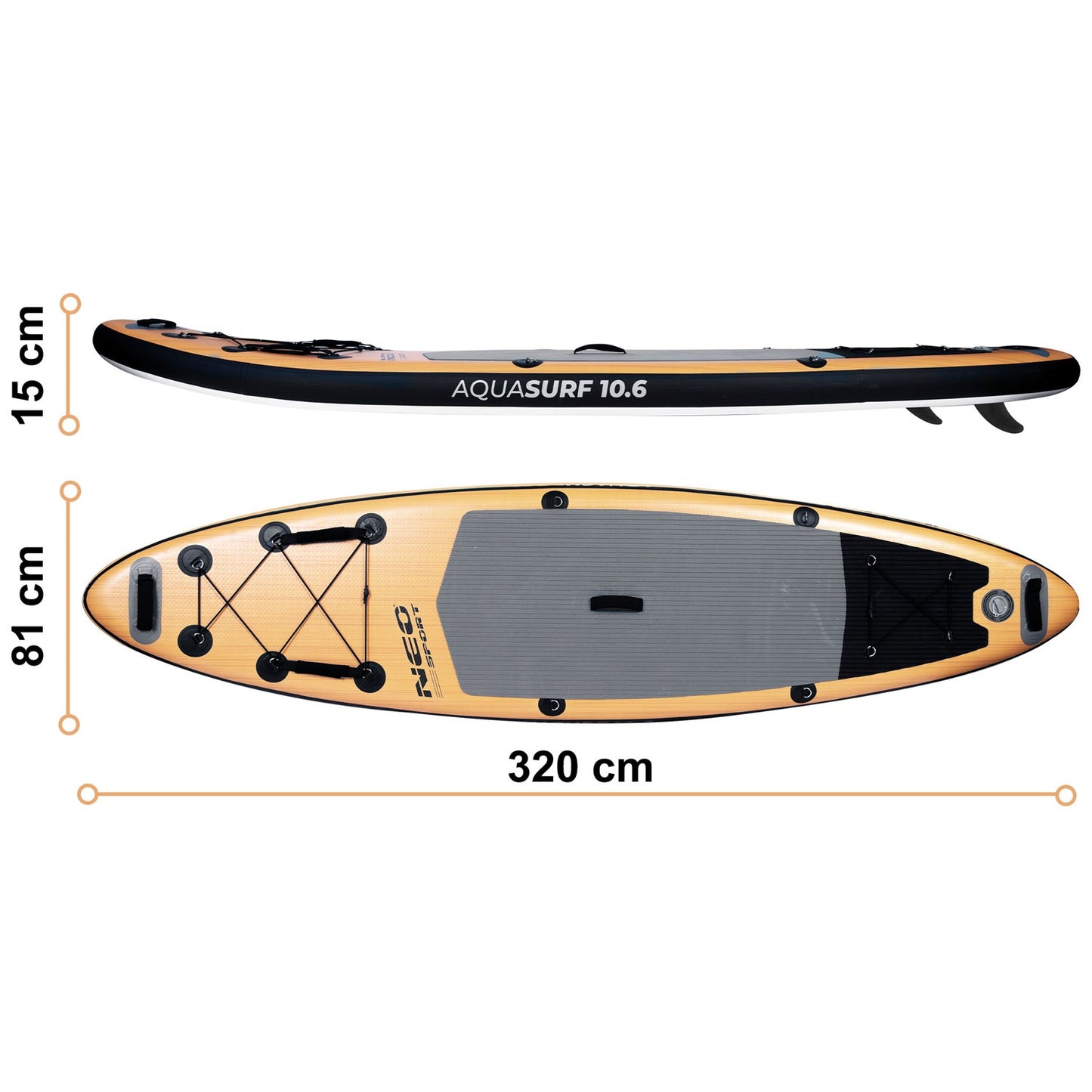 Aquasurf Sup Board 320 x 81 x 15 cm Neo-Sport 170002