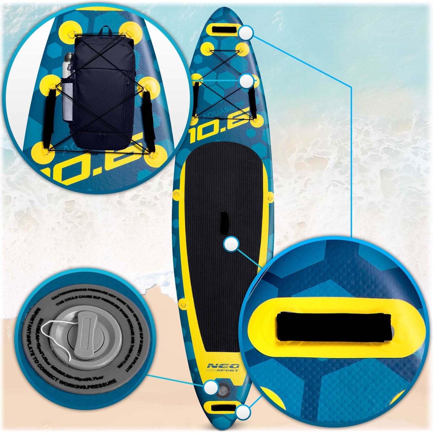 Aquasurf Sup Board 320 x 81 x 15 cm Neo-Sport 170003