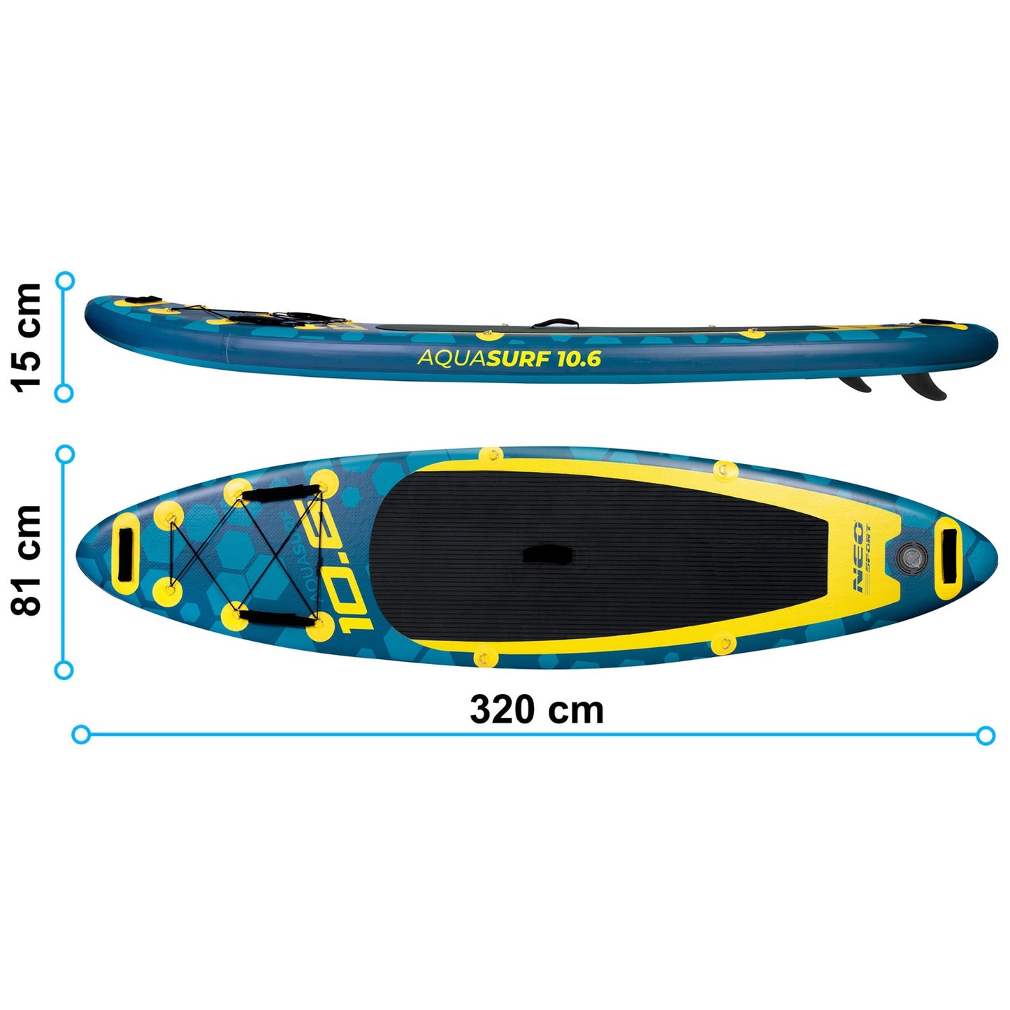 Aquasurf Sup Board 320 x 81 x 15 cm Neo-Sport 170003