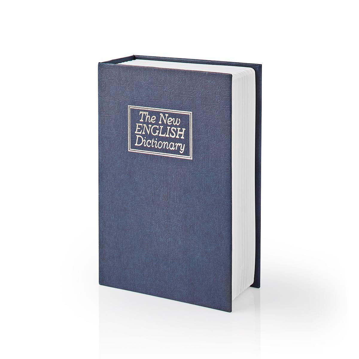 Arch | Book Safe | Keyhole | Indoor | Small | inner volume: 0.86 l | 2 Keys Included | Blue / Silver