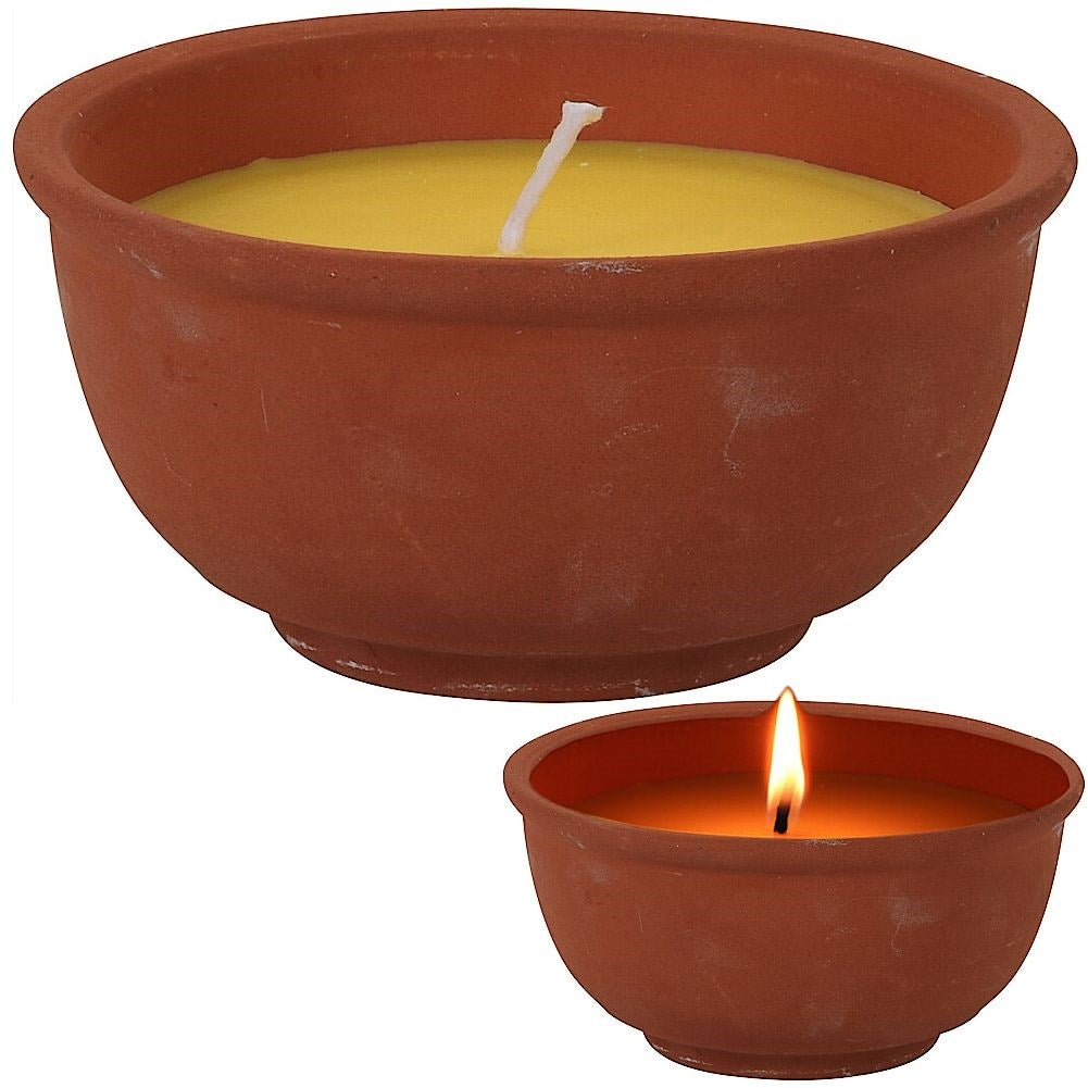 Aromatic Lemon Candle with Mosquito Repellent Essential Oil