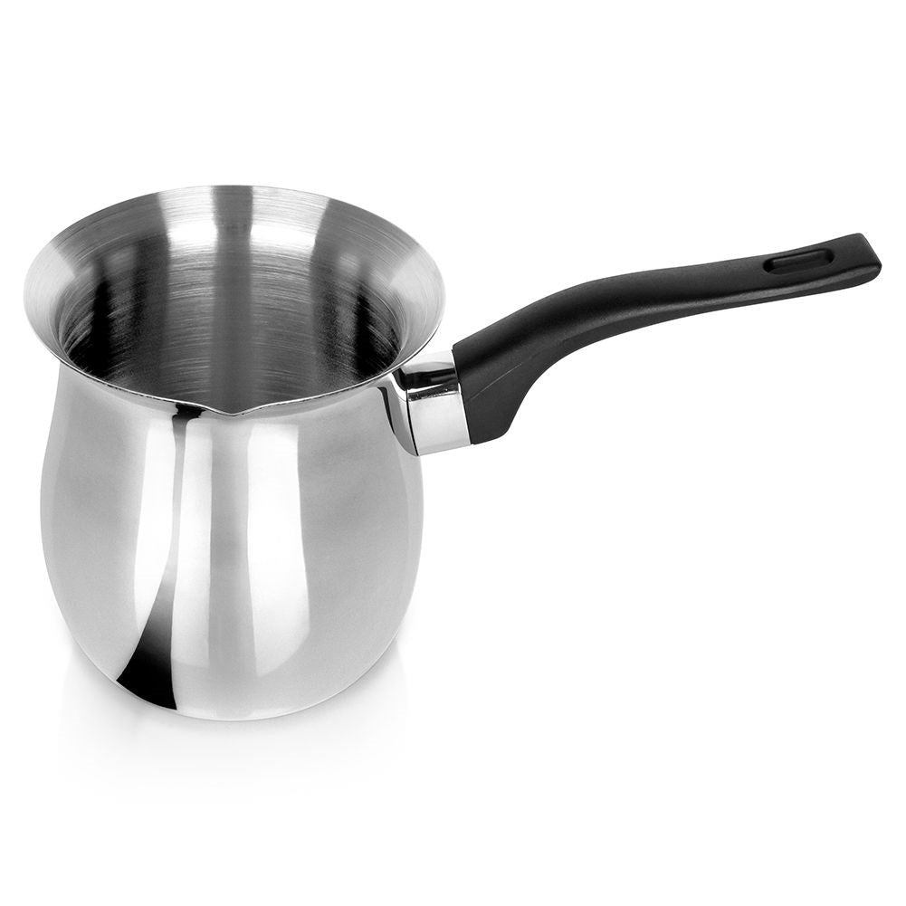 Aromatic Turkish coffee with durable stainless steel tygiel
