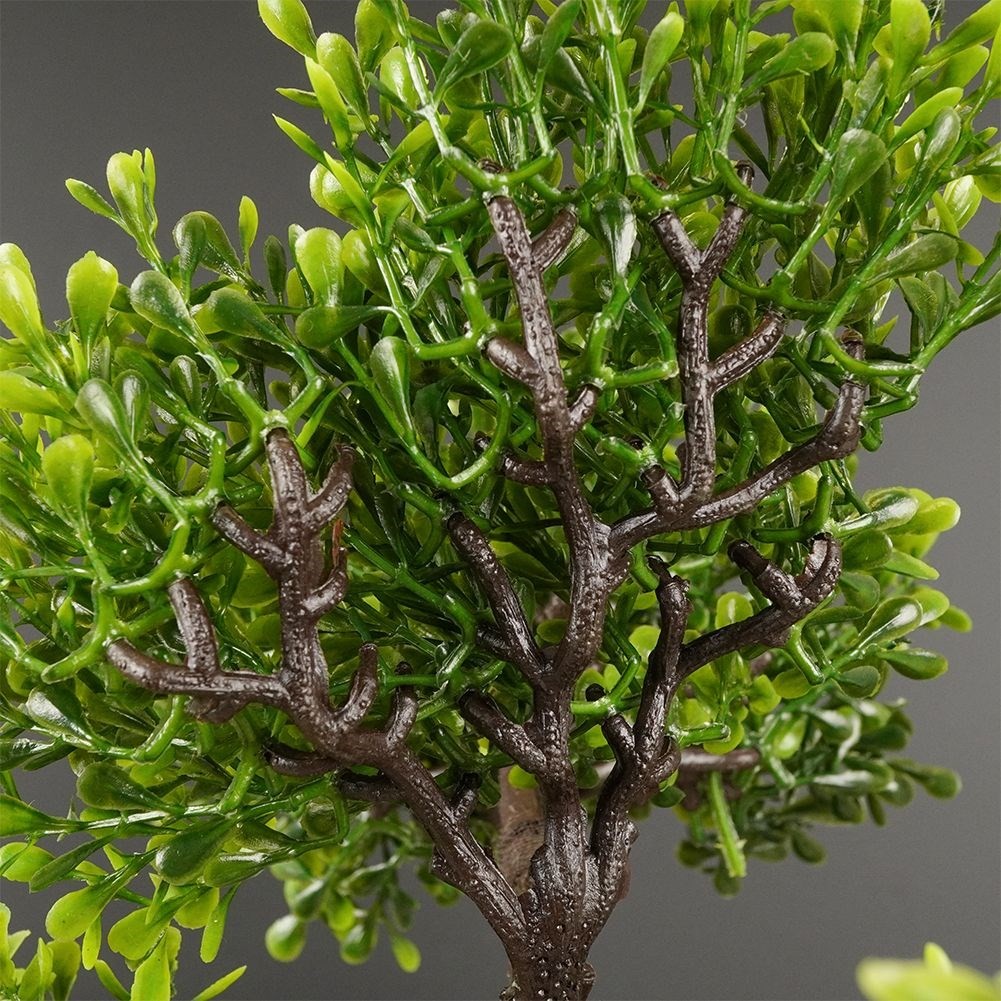 Artificial Bonsai Tree in Black Pot - Realistic & Maintenance Free