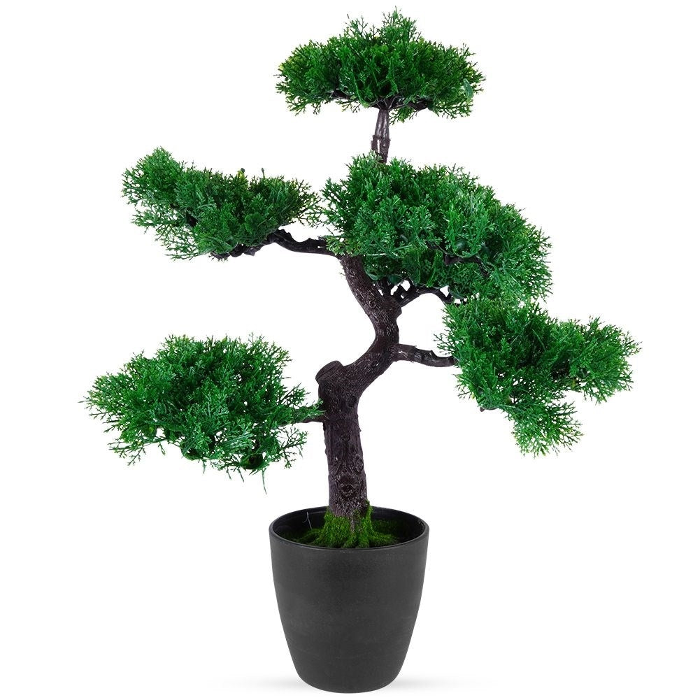 Artificial Bonsai in Black Pot - Realistic and Maintenance Free
