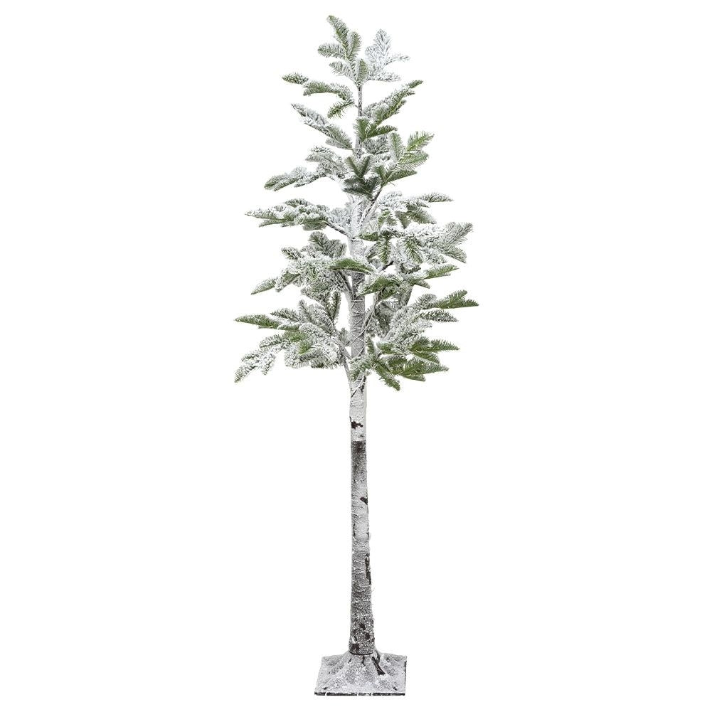Artificial Christmas tree 150 cm with 120 LEDs and snow effect