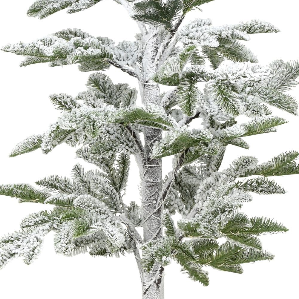 Artificial Christmas tree 150 cm with 120 LEDs and snow effect