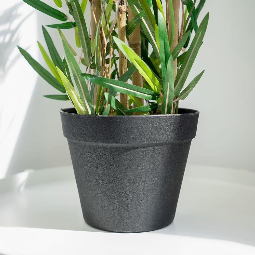 Artificial bamboo in black pot - realistic and maintenance-free
