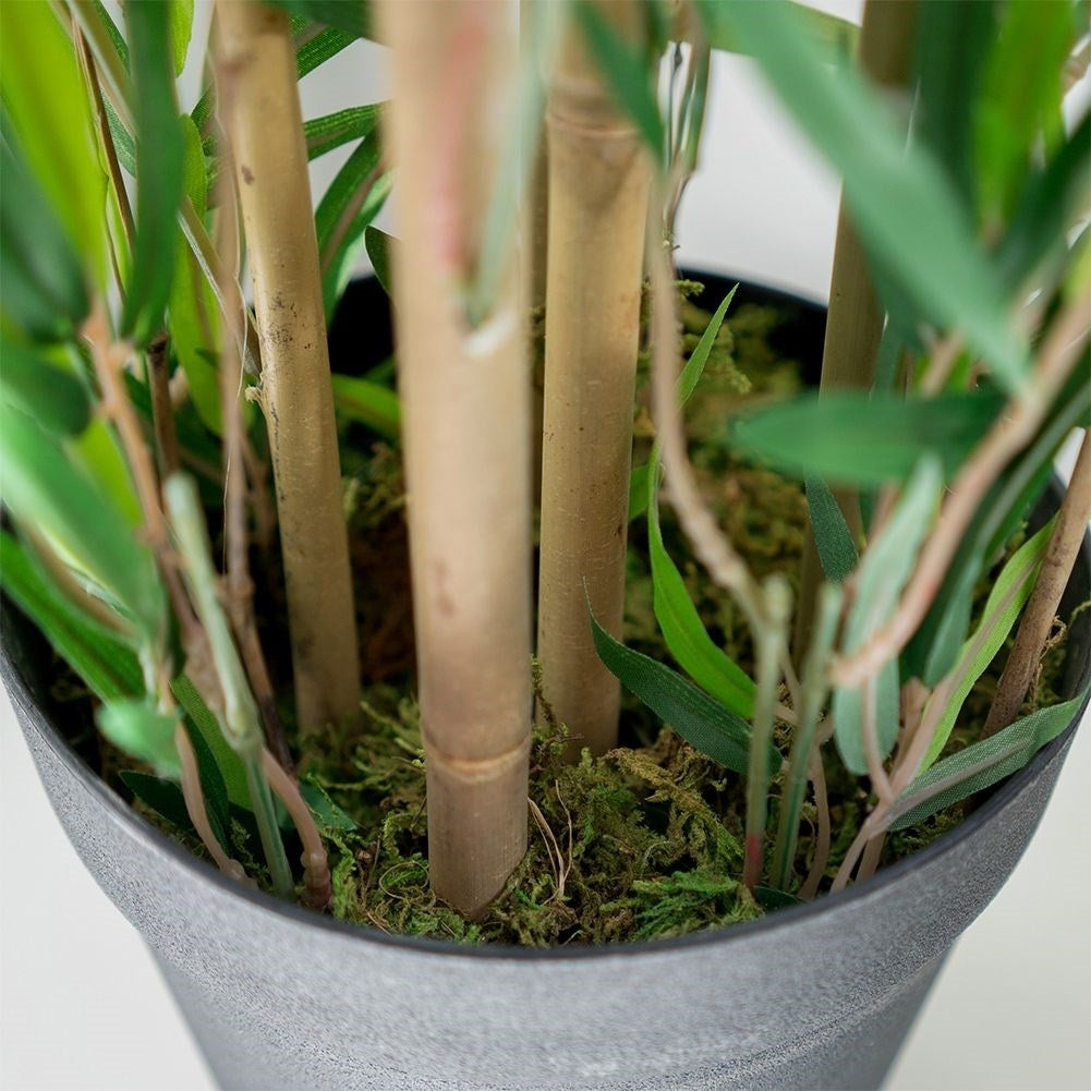 Artificial bamboo in black pot - realistic and maintenance-free