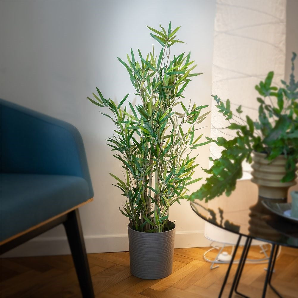Artificial bamboo in black pot - realistic and maintenance-free